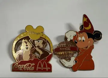 코카콜라 맥도날드 디즈니 핀 배지