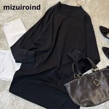 새상품급*미즈이로 인드 mizuiroind 튜닉 원피스 보틀넥