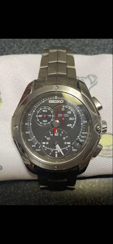 SEIKO 자동 와인딩 크로노그래프 7L22-0AK0 작동품 손목시계