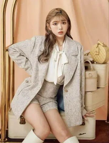 다리치 트위드 자켓