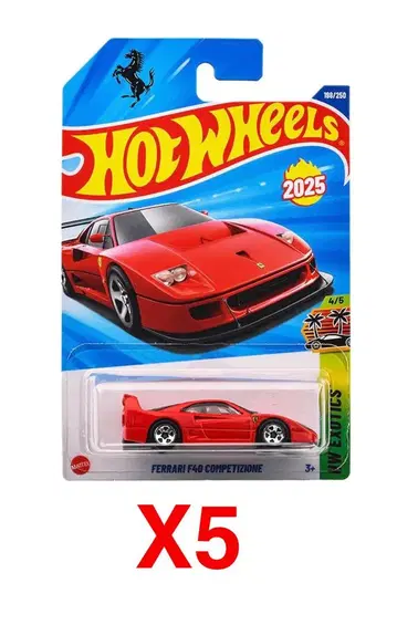 5개 세트 핫휠 페라리 F40 2025