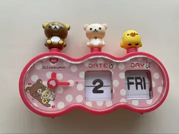 리락쿠마 파타파타 클락 알람 시계 핑크 산엑스