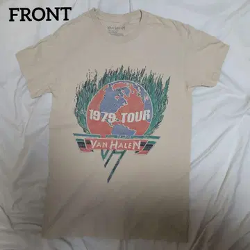 Van Halen 1979 TOUR 티셔츠 70s 빈티지 베이지