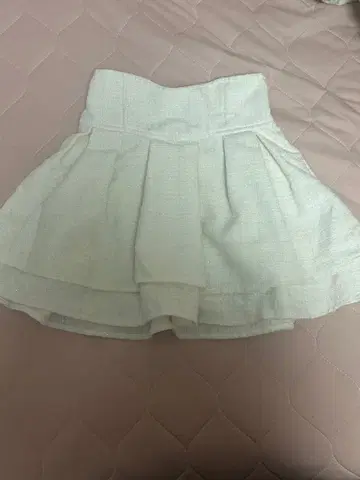 [ 새상품급 ] 미셸 마카롱 라메 트위드 스커트 화이트 S 사이즈