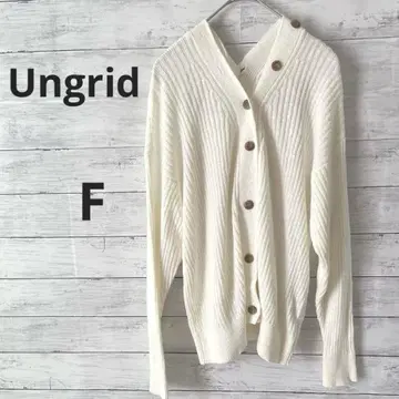[언그리드] Ungrid 가디건 긴팔 F 리브 개성있는 멋쟁이