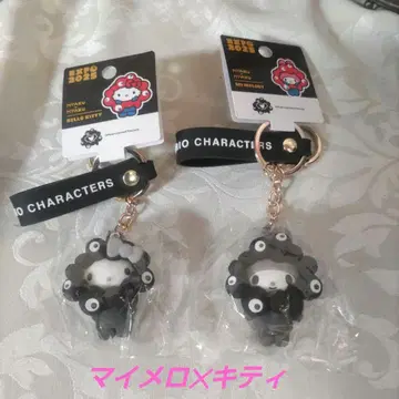 마이멜로디 키티 산리오 블랙 미야쿠미야쿠 흑백 키링 만박 회장 한정판