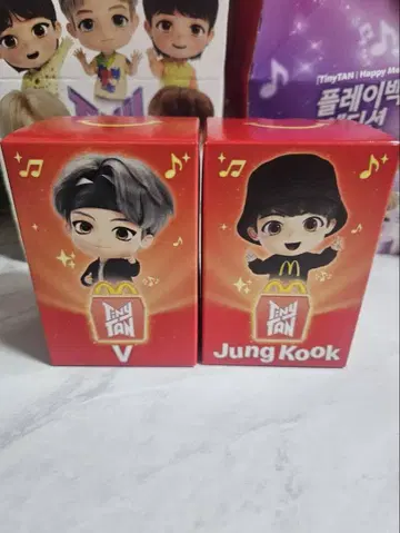 한국 맥도날드 TinyTan Jung Kook(정국) V(태태) 피규어