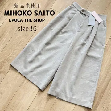 미사용 새상품 EPOCA THE SHOP 크롭 와이드 팬츠