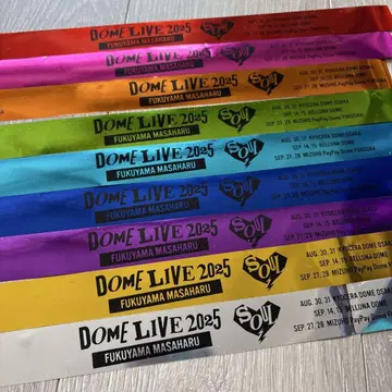 후쿠야마 마사히로 DOME LIVE 2025 SOUL 테이프 원컷 9색
