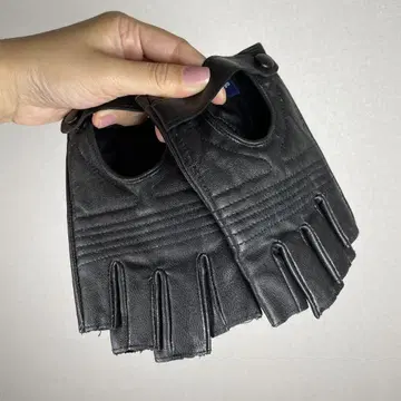 그랩 그로브 장갑 가죽 핑거리스 인조 가죽 블랙