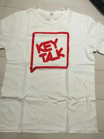 KEY TALK 로고 T셔츠 화이트