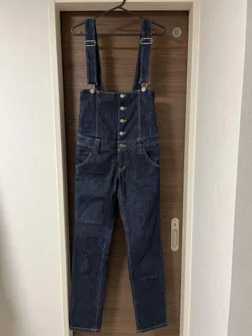다크 데님 살로펫 오버롤