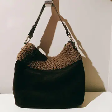 로베르토 판카니 브라운 숄더백