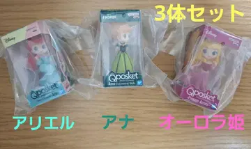 디즈니 Qposket 미니어처 컬렉션 3 미사용 새상품 3체 세트