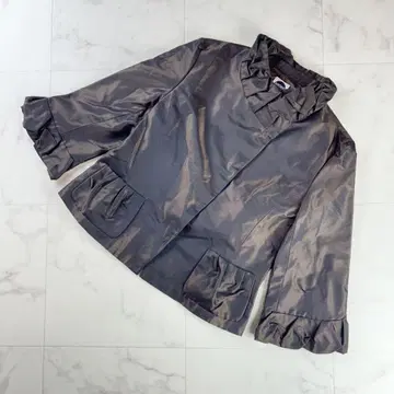 새상품급 히로코비스 디자인 컬러 자켓 브라운 사이즈 11*RC1173