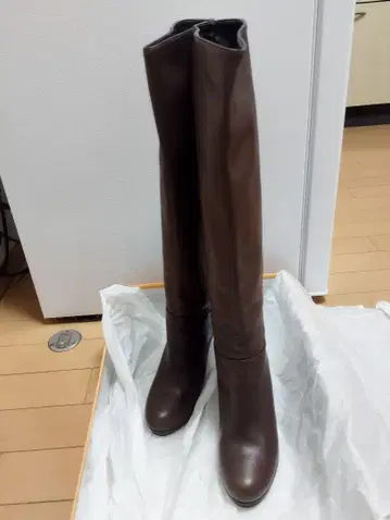 브라운 니하이 부츠 size36