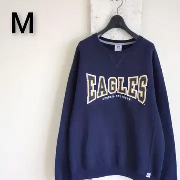 구제 의류 러셀 애슬레틱 EAGLES 로고 맨투맨 네이비 M