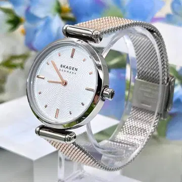 SKAGEN 스카겐 여성용 쿼츠 시계 화이트 가동품