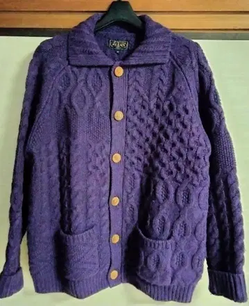 BEAMS+ 멀티 패턴 아란 가디건