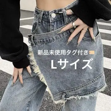 테일러드 프린지 데님 팬츠 Sibra