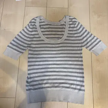 JOHN SMEDLEY 스트라이프 반팔 니트