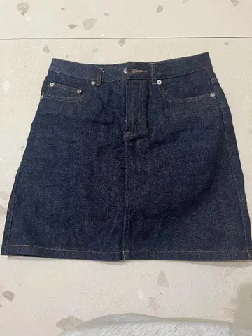 APC 데님 미니 스커트 사이즈 36