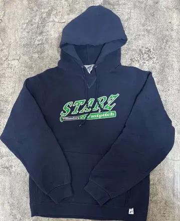 러셀 애슬레틱 프린트 후드티 STARZ 네이비