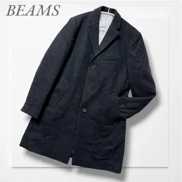 빔즈 체스터 코트 (L) 네이비 베이직 안감 스트라이프 성숙 캐주얼