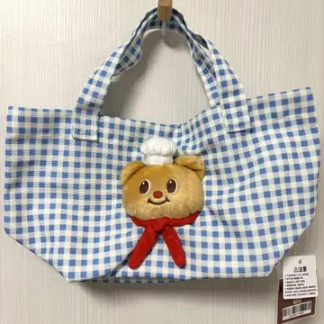 버터 베어 핸드백 깅엄 체크