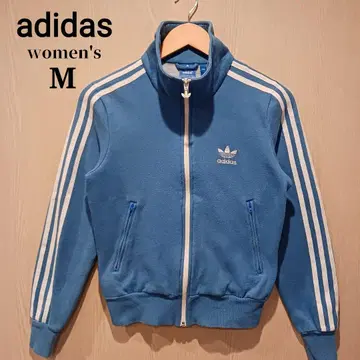 아디다스 오리지널 여성용 트랙 자켓 M 스카이블루 자수