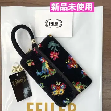 [ 미사용 새상품 ] FEILER 페이러 티슈 파우치 하이디 블랙