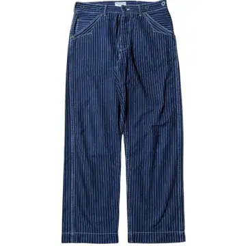Schott 올드 히코리 데님 페인터 팬츠 인디고 34인치