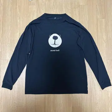 몽벨 WIC. 롱 슬리브 T 몬타베어 페이스 L 사이즈 위크론
