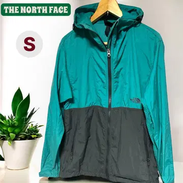 THE NORTH FACE 마운틴 후드티 S 터콰이즈/그레이