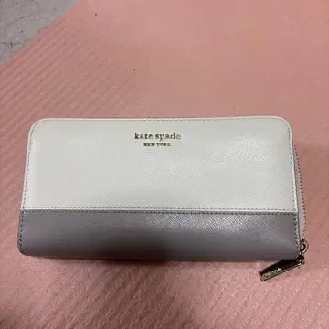 kate spade 장지갑 화이트 그레이 어라운드 콘티넨탈