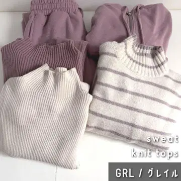 [GRL/그레일 묶음 판매] 스웨트 팬츠 & 니트탑 세트 의류