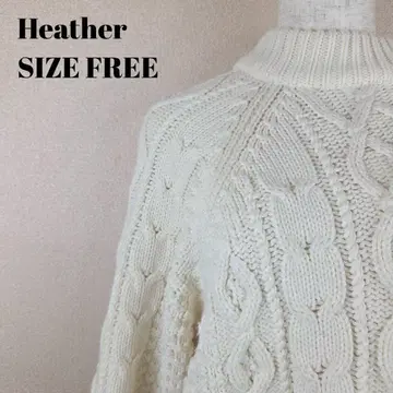 Heather 헤더 케이블 짜임 니트 스웨터 겨울 코디 루즈핏