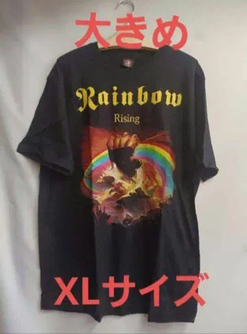 밴딩 T셔츠 RAINBOW 레인보우 RIGING XL 사이즈