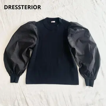 DRESSTERIOR 드레스 도킹 퍼프 슬리브 니트 블라우스