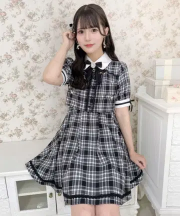 ROJITA 데콜테 오픈 투피스풍 미니 원피스