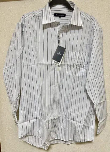 미사용 새상품 Aquascutum 스트라이프 와이셔츠 LL 사이즈