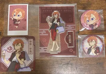 문호 스트레이독스 극락탕 콜라보 나카하라 츄야 5점 묶음 판매