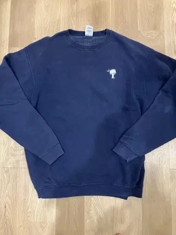 80s.90s Fruit of the Loom 야자수와 달 네이비 XL