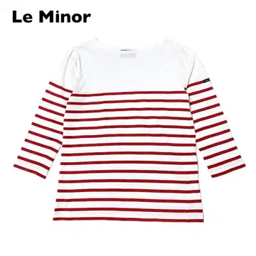 Le Minor 루미노아 보트넥 보더 티셔츠 프랑스제