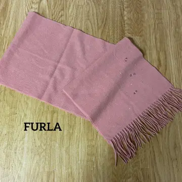 1482 FURLA 훌라 캐시미어 머플러 핑크