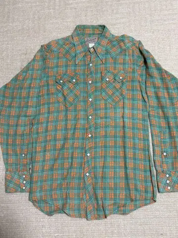 ROCKMOUNT 웨스턴 플란넬 셔츠 70년대 USA 제조.