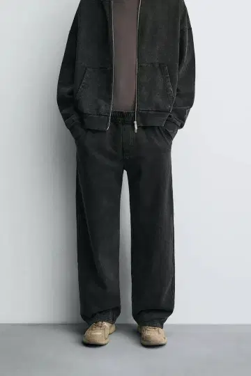 ZARA 25AW 워시드 릴랙스핏 조거 팬츠