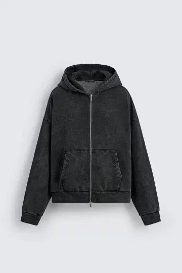 ZARA 25AW 워시 가공 지퍼 사양 후디