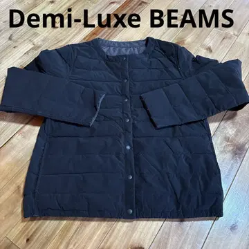 Demi-Luxe BEAMS 블랙 다운 자켓 리버서블