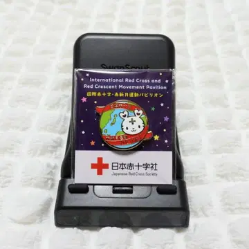 1 빨간 십자가 핀 배지 만국 박람회 파빌리온 하트라짱